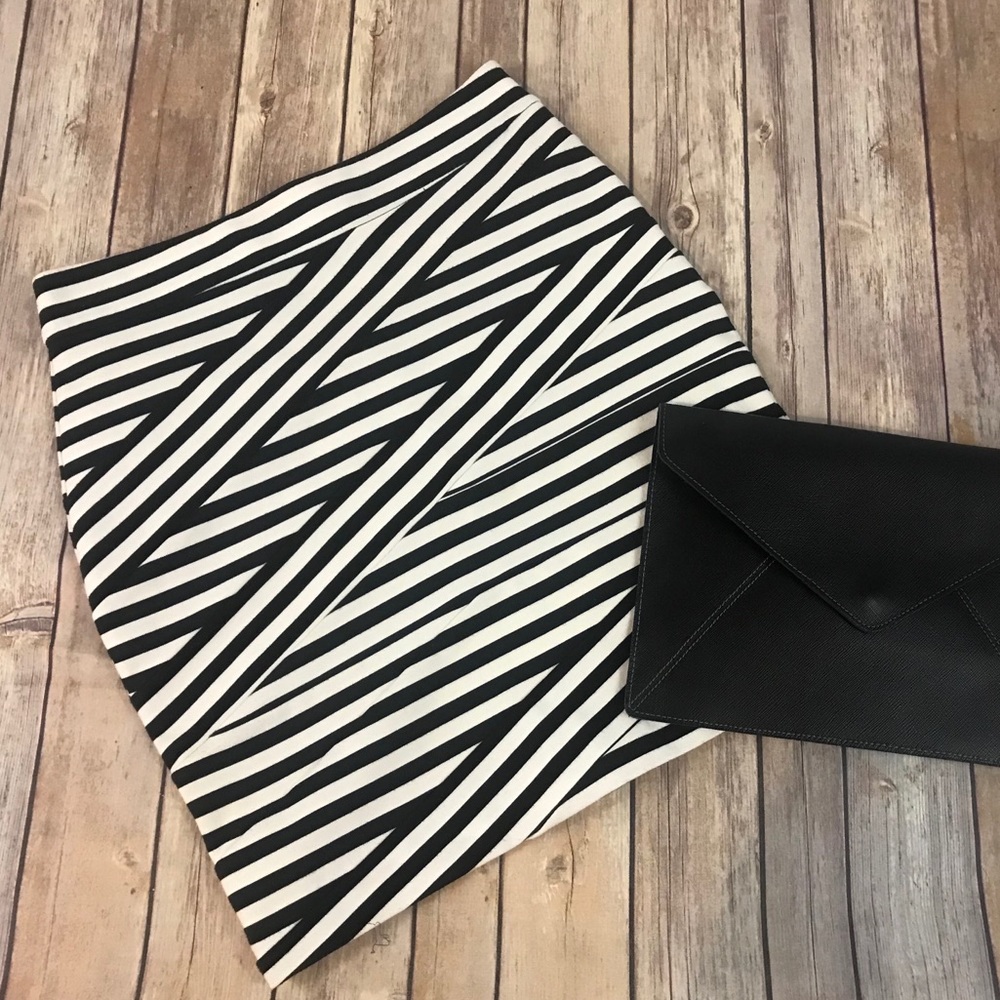 Express Striped Mini Skirt
